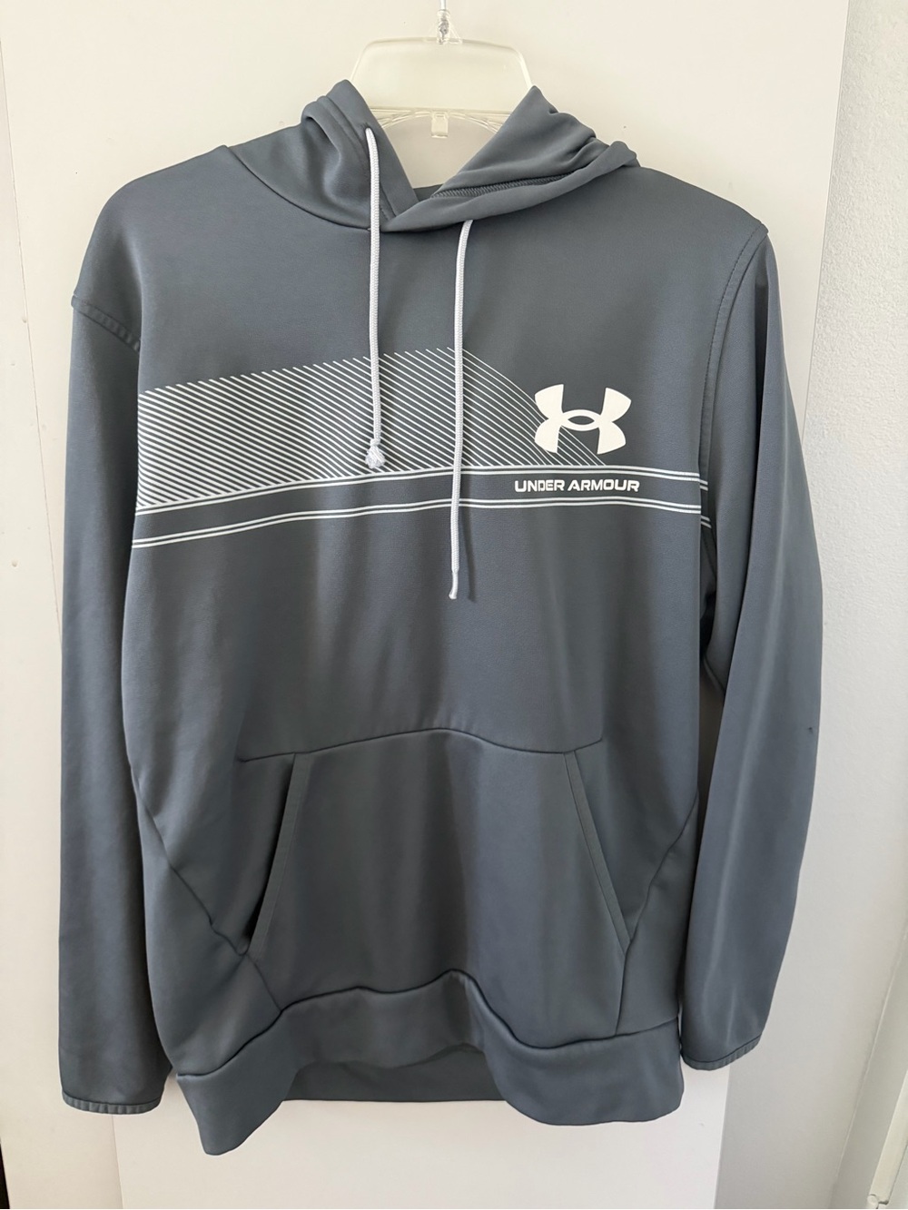 🔥RARE/UNDER ARMOUR MEN'S ESSENTIAL FLEECE HOODIE STYLE #1360743-012 MEDIUM